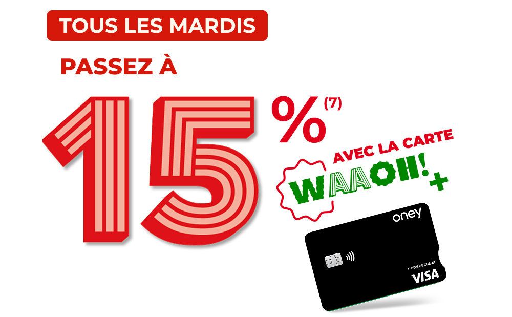 15% les mardis